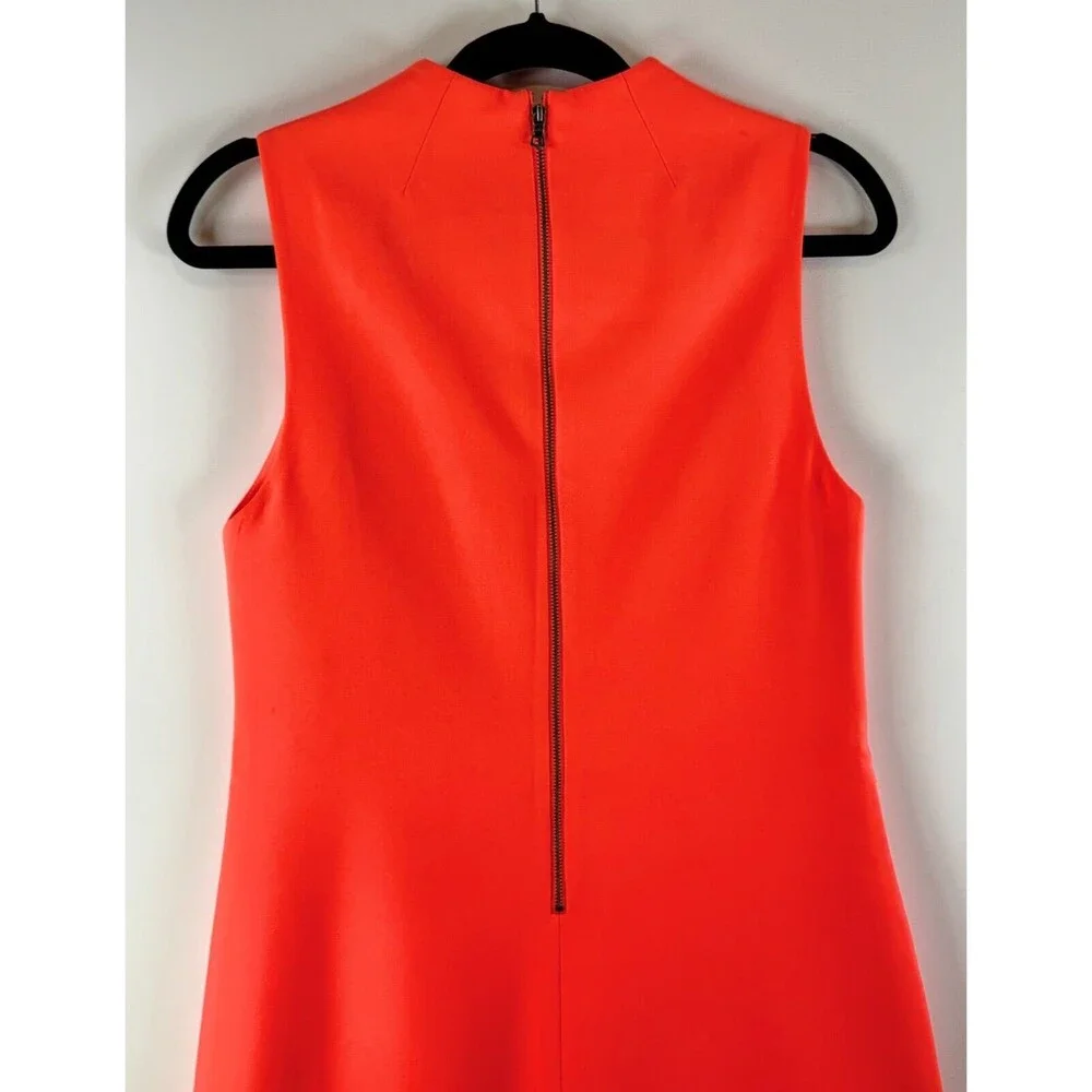 Alice Olivia Womens Dress Neon Coley Shift Crewneck Mini A Line Zip Back Size 2 - Picture 9 of 11